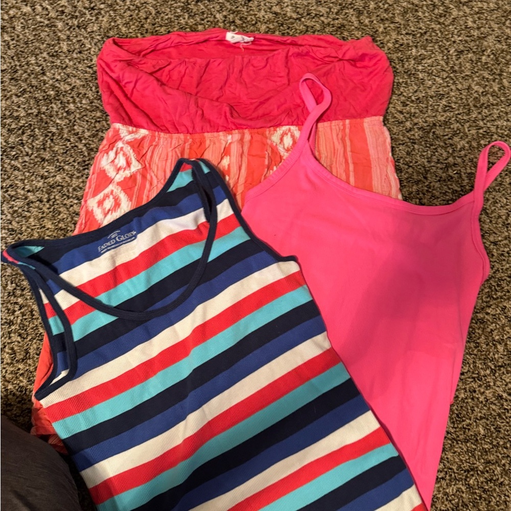 Gildan Bright Pink Tank Top